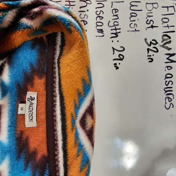 Trail Crest Colorful Aztec Fleece Jacket - Picture 3 of 5